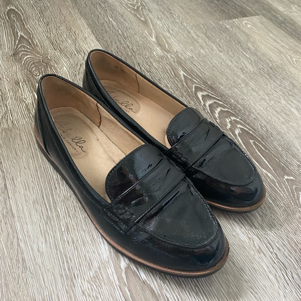 Black Patent Leather Loafers
